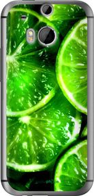 Чохол на HTC One M8 Зелені часточки лимона "852u-30-2448"