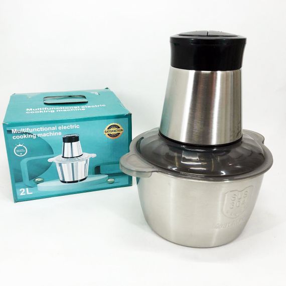 Блендер настільний електричний, Подрібнювач продуктів зі скляною чашею, Блендер для овочів TM-26 | Зображення 1