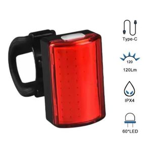 Маячок задний велосипедный MY-2105-60LED, Велофонарь на багажник, Велофара с задним стоп сигналом ZV-31