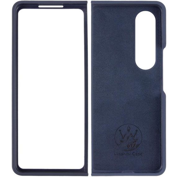 Чохол Foldables Silicone Cover Lakshmi (AAA) для Samsung Galaxy Z Fold4 Білий / White Темно-синій / Midnight blue | Зображення 2