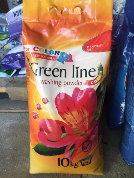 Пральний порошок🌿 Green Line порошок 10 кг 🧺 Gentle | Color | Strong 💧 Фосфат-Free ✅ Супер економія | Зображення 5