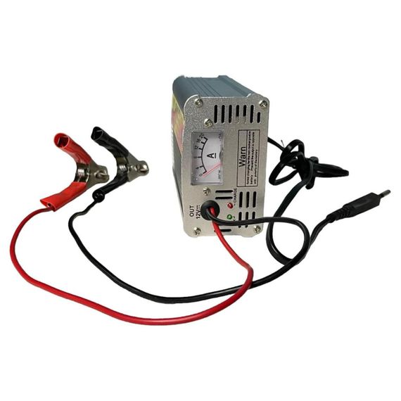 Зарядний пристрій для акумулятора автомобіля 10A, BATTERY CHARGER MA-1210A / Зарядка для акумулятора з вбудованим амперметром | Зображення 4