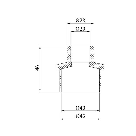 Муфта перехідна PPR GrandiTherm 40х20 мм ВЗ | Зображення 1