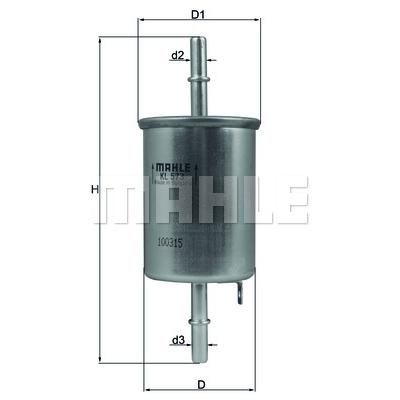Фильтр топливный Mahle KL573