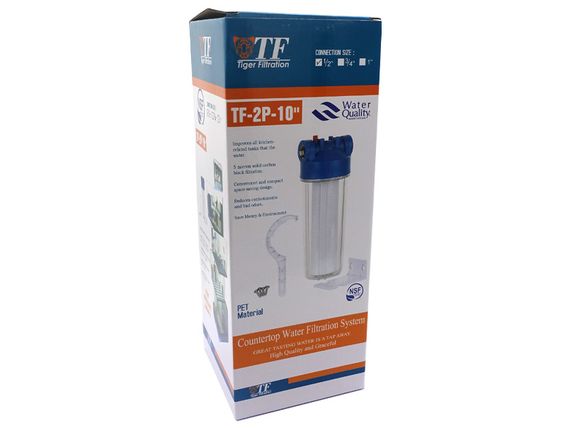 Корпус-колба Tiger Filtration 2P РЕТ 10  1" + картридж  1/15 | Зображення 1