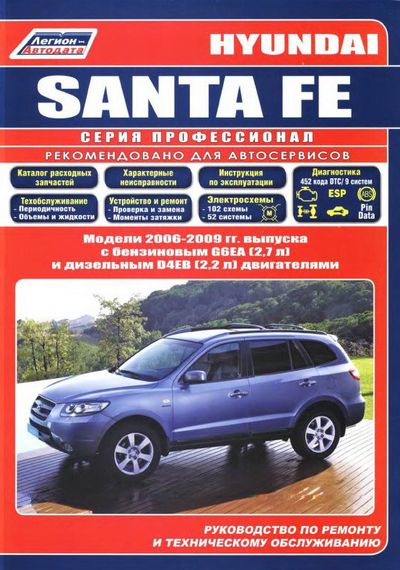 Hyundai Santa Fe 2006. Посібник з ремонту та експлуатації. Книга