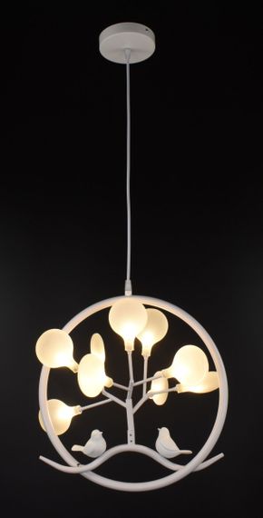 Люстра підвісна на 9 лампочок 26543 Білий 45-110х40х40 см. | Зображення 1