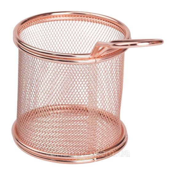 Кошик сервірувальний для картоплі фрі та снеків 9×9×9 см  Рожевий HP-19-5-R | Зображення 3