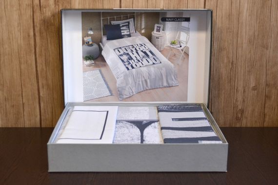 Комплект постільної білизни Charlotte Young 160x220 см Navy Classy | Зображення 2