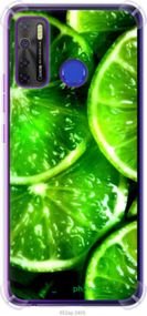 Чохол на Tecno Camon 15 Зелені часточки лимона "852sp-2405-2448"