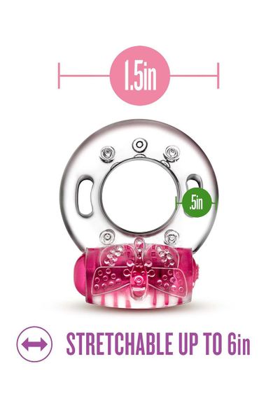 Ерекційне віброкільце PLAY WITH ME AROUSER VIBRATING C-RING PINK Sex Aura | Зображення 4
