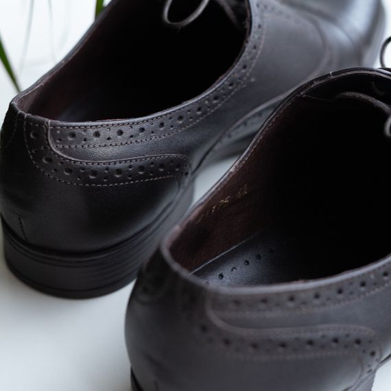 Коричневі туфлі зі шнурівкою 39 розмір | Зображення 2