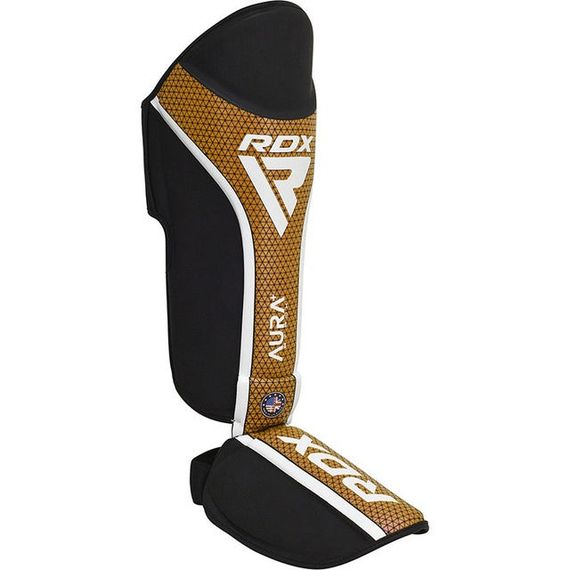 Захист гомілки та стопи RDX SHIN INSTEP AURA PLUS T-17 Black Golden XL | Зображення 1