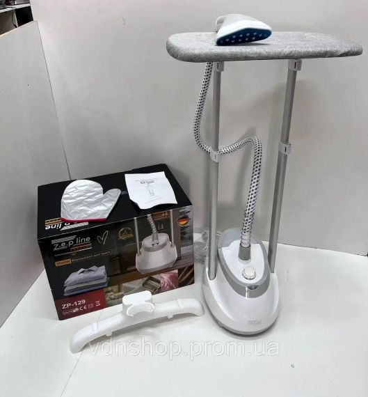 Білий Відпарювач вертикальний для одягу зі стійкою Zepline ZP-129 3000W | Зображення 1