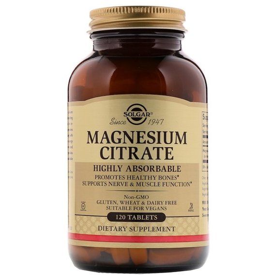 Микроэлемент Магний Solgar Magnesium Citrate 120 Tabs SOL-59205