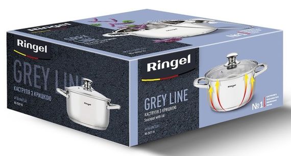 Каструля Ringel Grey line (1.6 л) 16 см | Зображення 5