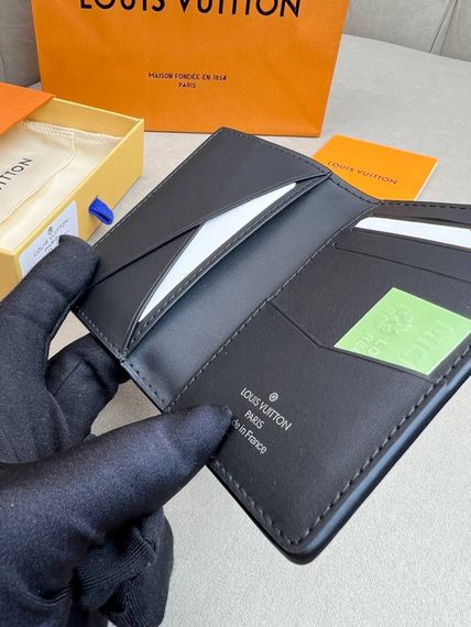 Кардхолдер чорний Louis Vuitton Aerogram Black k424 | Зображення 5