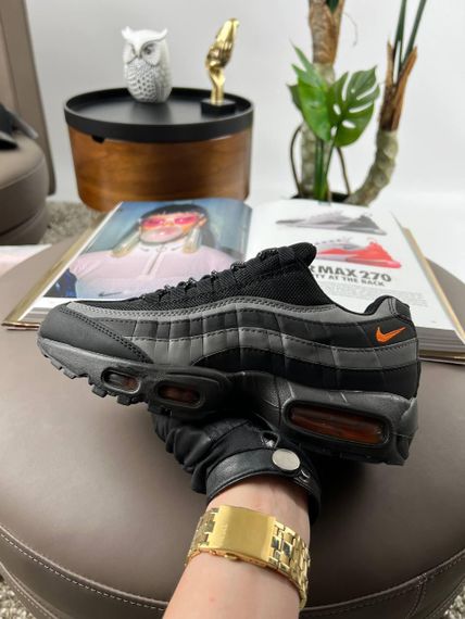 Кроссовки Air Max 95 Black Grey Orange, Вьетнам 45 | Зображення 2