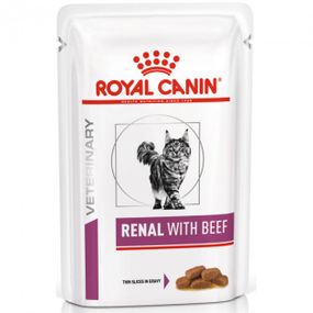 Вологий корм Royal Canin Renal при хронічній нирковій недостатності у кішок, яловичина, 85 г 85 г