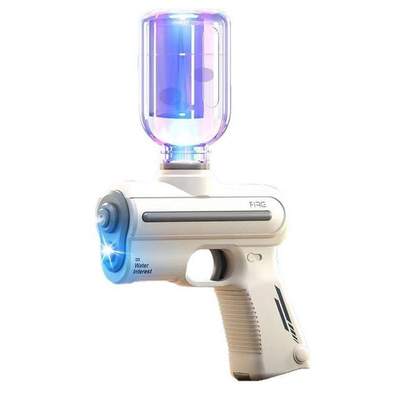 Водяний акумуляторний пістолет Water Gun 9007B (200ml) with lithium battery White | Зображення 1