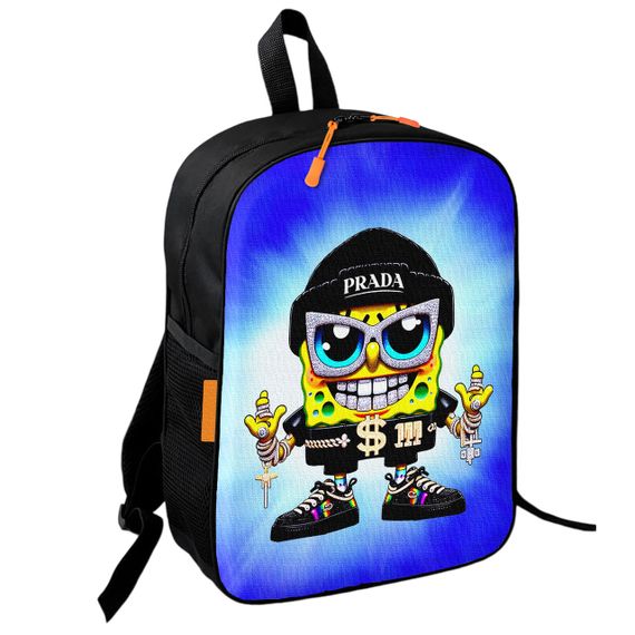 Рюкзак шкільний дитячий Губка Боб 36х27 см підлітковий для хлопчика, дівчинки (4038)