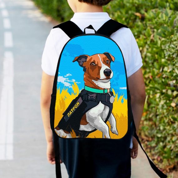 Рюкзак дитячий Пес Патрон 34х27см, міський ранець для хлопчика з принтом (00323)