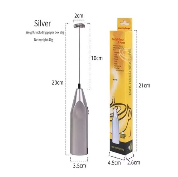 Мініміксер-капучинатор, спінювач для молока, кави та яєць Mini Hand Mixture електричний | Зображення 2