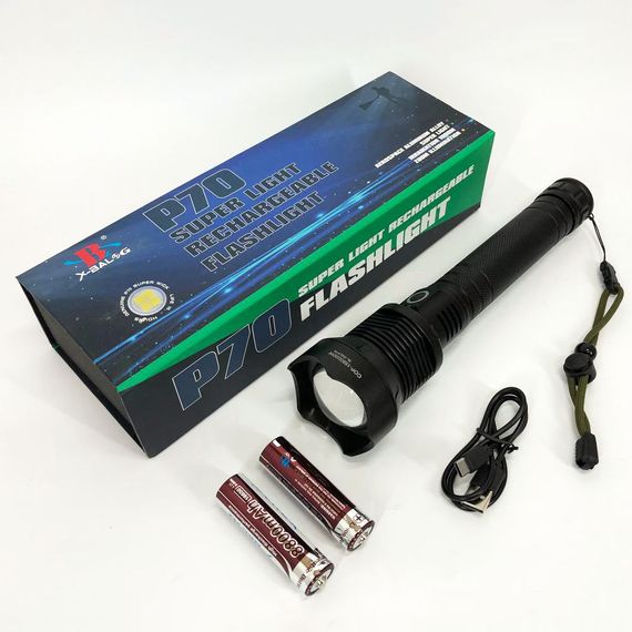 Фонарик светодиодный для туриста X-Balog BL-X92-P70, Компактный аккумуляторный фонарь NJ-86 | Зображення 6