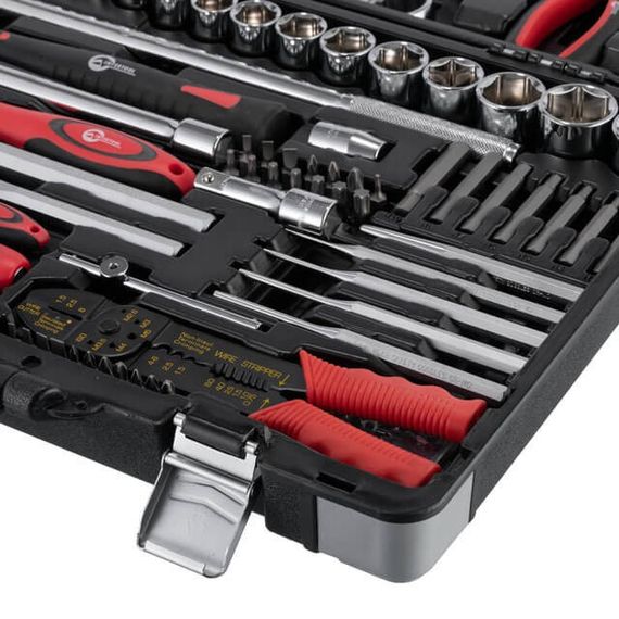 Професійний набір інструментів 1/4", 1/2", 145 од., Cr-V INTERTOOL ET-7145 | Зображення 4