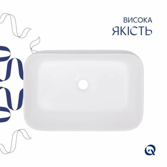 Раковина-чаша Qtap Scorpio 550х390х120 White QT14112243WN | Зображення 3