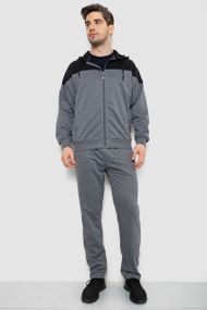 Спорт костюм чоловічий, колір сіро-чорний, 244R988