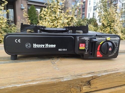 Туристическая газовая горелка плитка с пьезоподжигом + кейс Happy Home BDZ-155A | Зображення 2