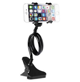 Гнучкий тримач для телефону прищіпка LRZJ LR-01 Чорний