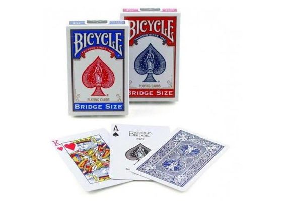 Карти гральні Bicycle Rider Back Bridge Size Standard Index (red, blue) 1 колода | Зображення 1
