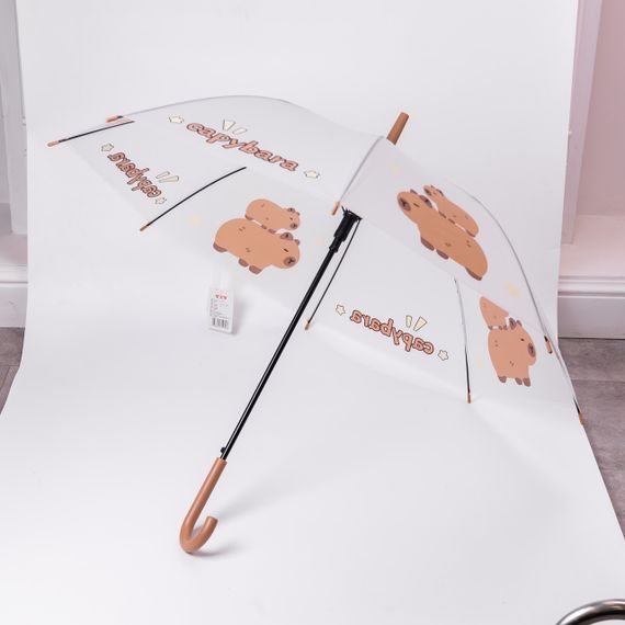 Класична парасолька-тростина напівавтомат з поліестеру 8 спиць діаметр 92 см HP-23-10 | Зображення 6