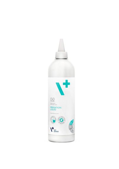 Засіб для догляду за ранами та саднами на шкірі тварин Vet Expert Veterinary Wounds Care Irrigation Liquid, 500 мл