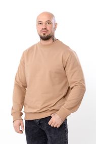 Світшот чоловічий оверсайз однотонний з манжетами Носи своє 50 Бежевий (p-11712-212376)