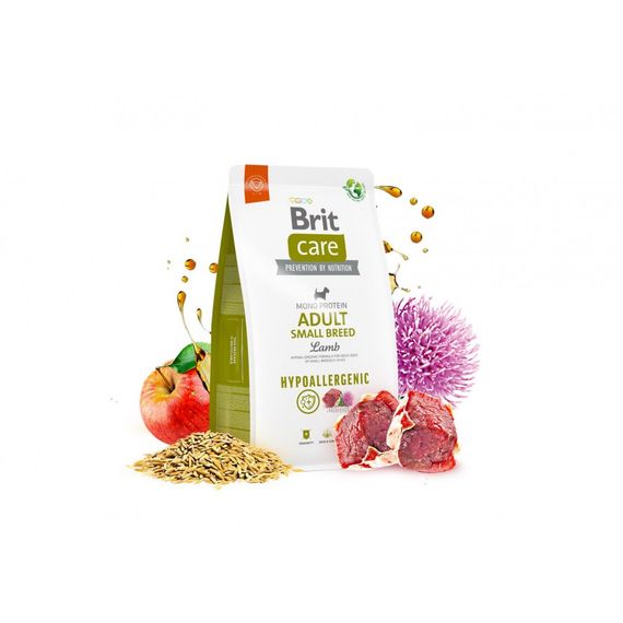 Корм сухий Brit Care Dog Hypoallergenic Adult Small Breed для дорослих собак малих порід від 1 до 10 кг гіпоалергенний з ягн | Зображення 4
