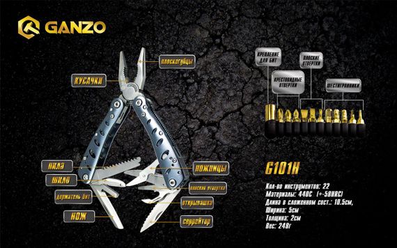 Мультитул Multi Tool Ganzo G101-H (G205) | Зображення 4