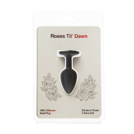 Анальна пробка BMS Roses Til’ Dawn Silicone Anal Plug Small | Зображення 1