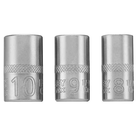 Набір торцевих головок 1/4 Maxi Drive, із шестигранним профілем, 3 шт: 8, 9, 10 мм STANLEY FMMT17091-0 | Зображення 6