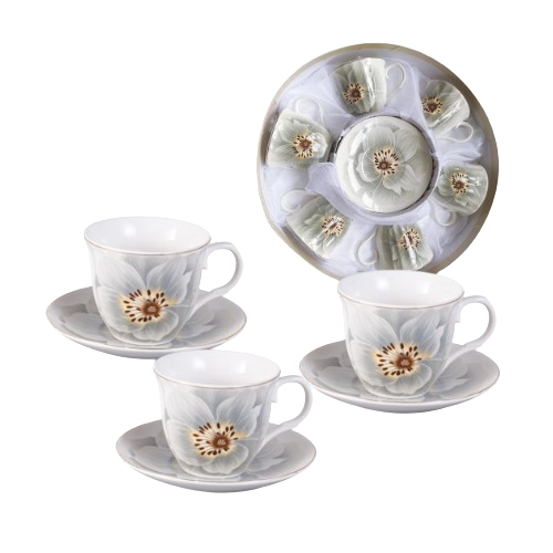 Сервіз чайний Жасмін 12 предметів (ч.230мл + блюдце d14см) S&T