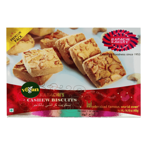 Печиво веганське з кеш’ю  Vegan Cashew Biscuits 400г Karachi Bakery 8908003115979