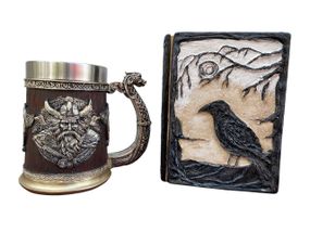 Подарунковий набір Кухоль 3D Берсерк-Віникінг і Блокнот 3D «Тінь Ворона»