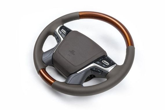 Руль в сборе (светлое дерево) для Toyota Land Cruiser 200 | Зображення 3