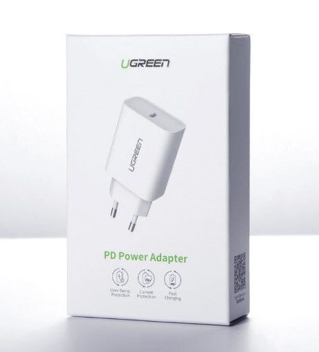 Сетевое зарядное устройство Ugreen CD137 Type-C PD 20 W Charger Белый | Зображення 4