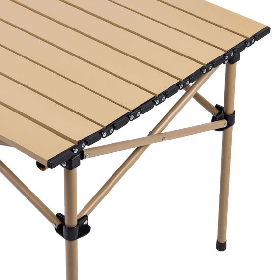 Стіл для пікніка складаний 50 x 53 x 50 см бежевий | Зображення 4