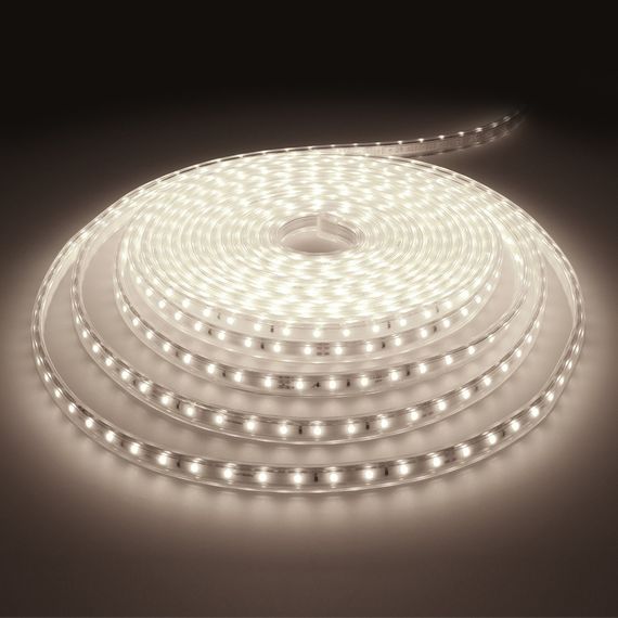 Світлодіодна стрічка вологозахищена холодний відтінок 12V 4.8W 3528 CW WHITE PCB IP68 1m (BY-023/60)