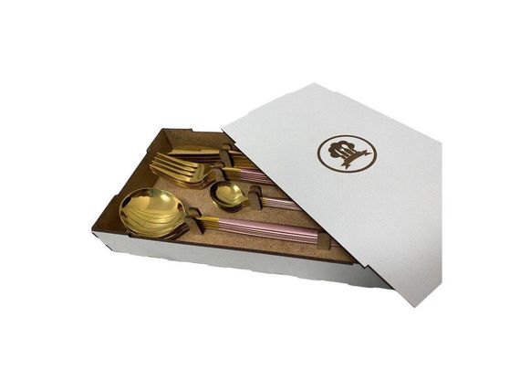 Набір столового приладдя Kitchen рожевий | Зображення 2