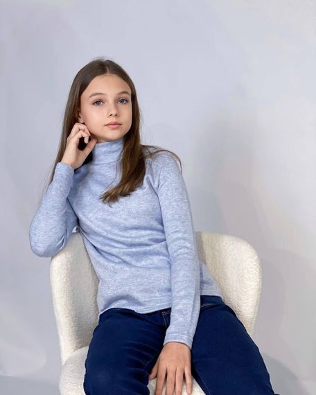 Водолазка для дівчинки (підліткова) Носи своє 164 Блакитний (p-12371-137768) | Зображення 2